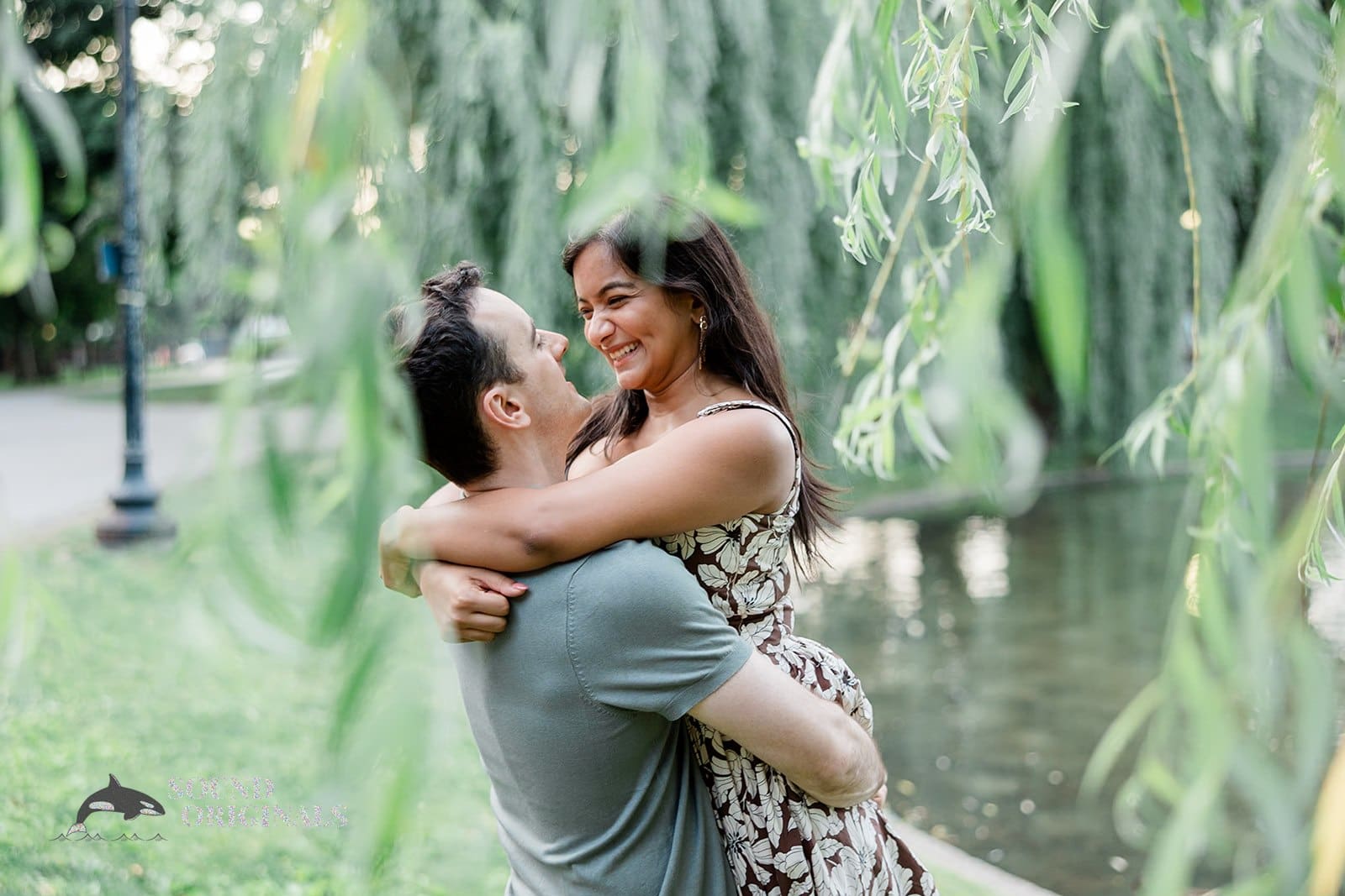 Boston Public Garden Engagement // Umbreen + Dominic -