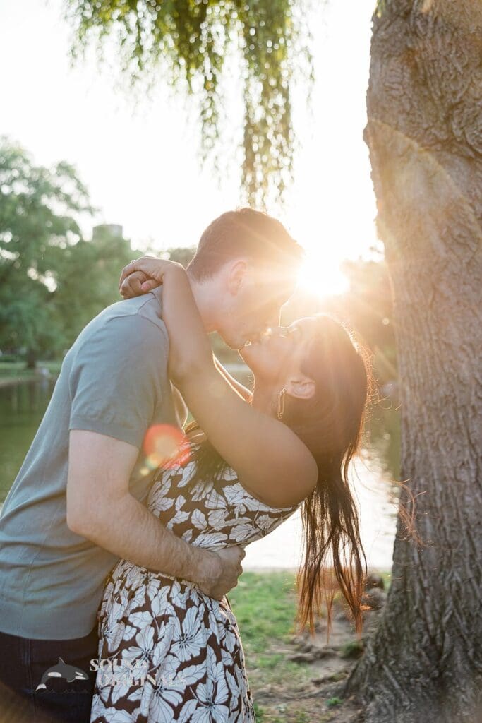 Boston Public Garden Engagement // Umbreen + Dominic -