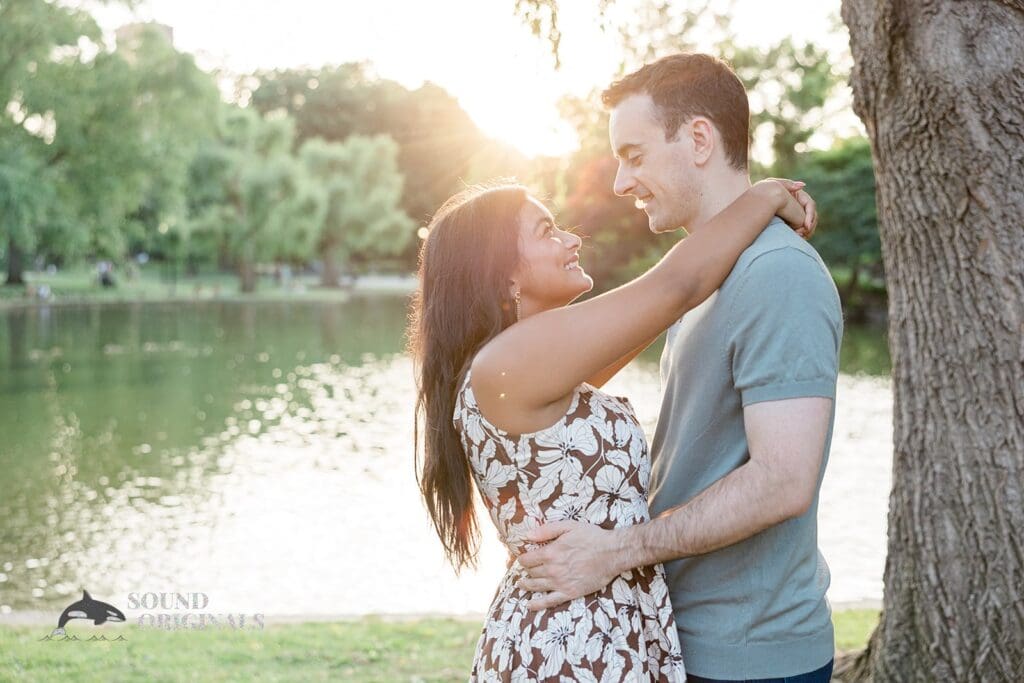 Boston Public Garden Engagement // Umbreen + Dominic -