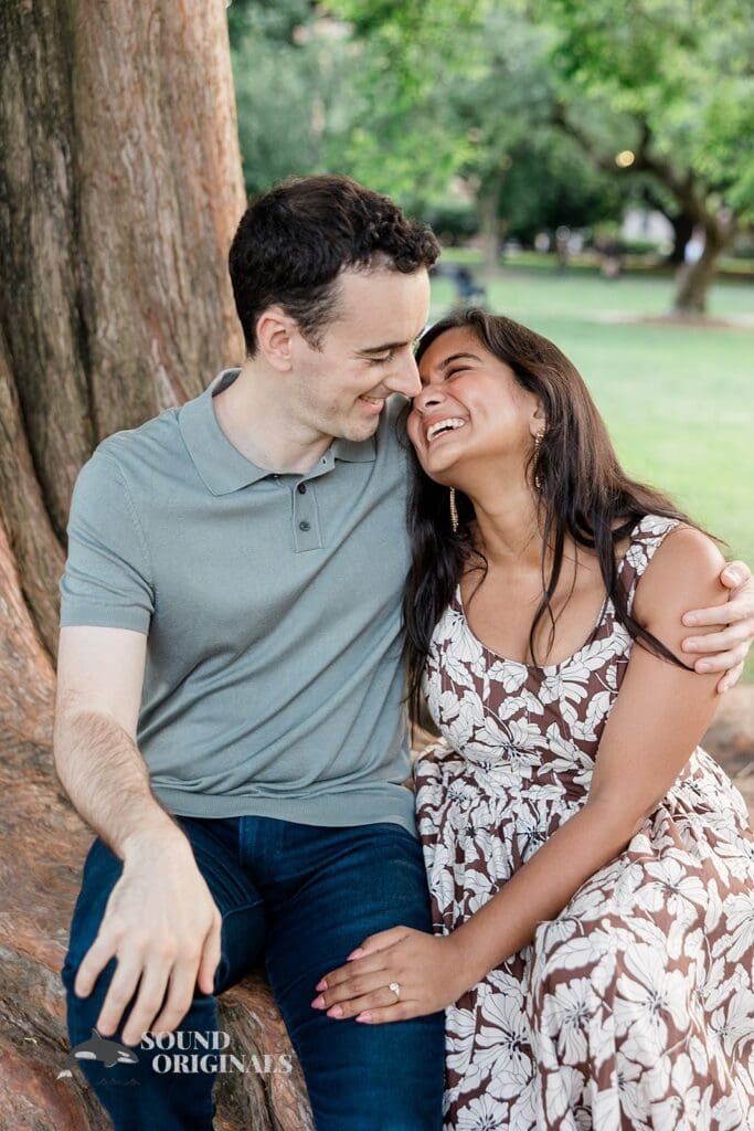 Boston Public Garden Engagement // Umbreen + Dominic -