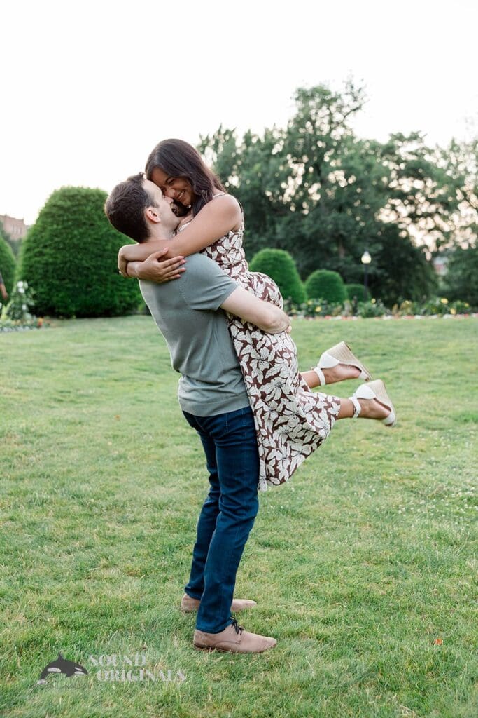 Boston Public Garden Engagement // Umbreen + Dominic -