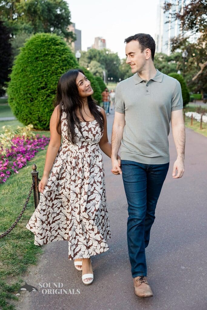 Boston Public Garden Engagement // Umbreen + Dominic -