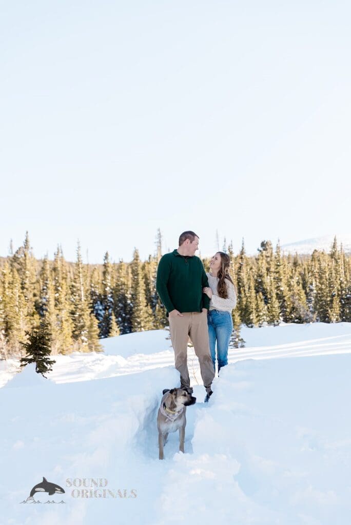 Lauryn + Benjamin Dogs at Engagements -