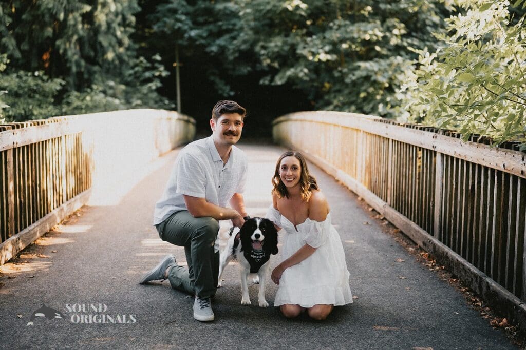 Katie + Ryan Dogs at Engagements -