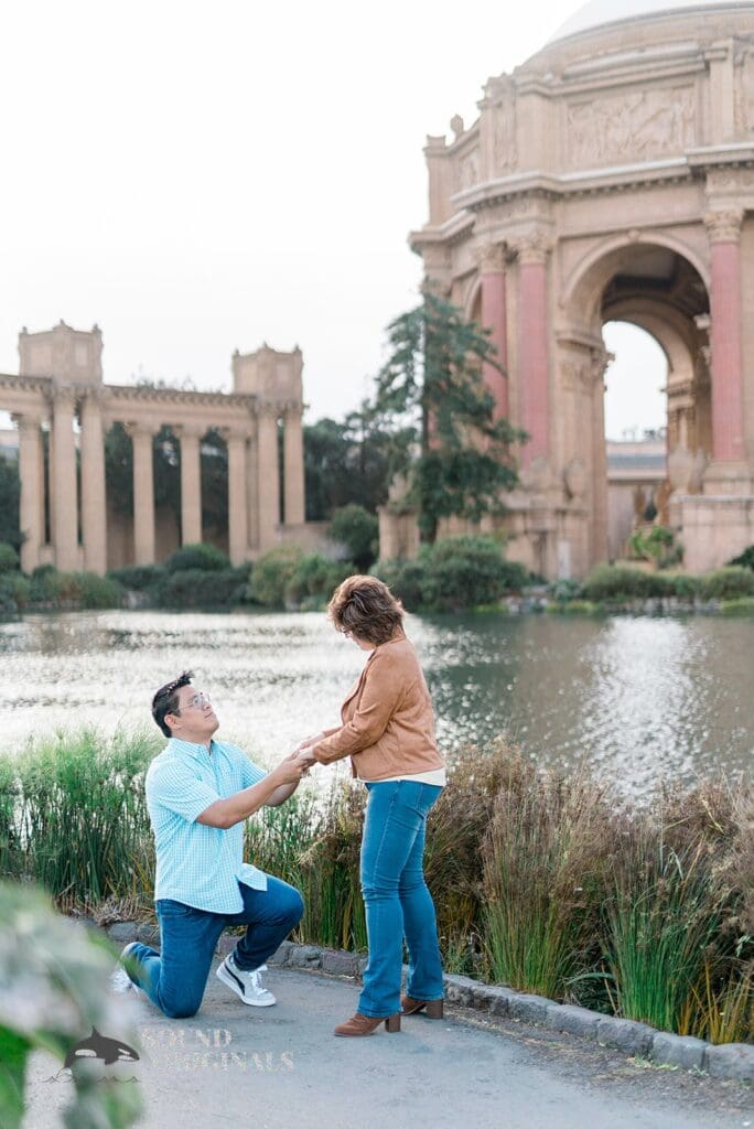 Palace of Fine Arts engagement photography by San Francisco Wedding Photography & Videography, one of the 24 Best Places for Engagement Photos in San Francisco