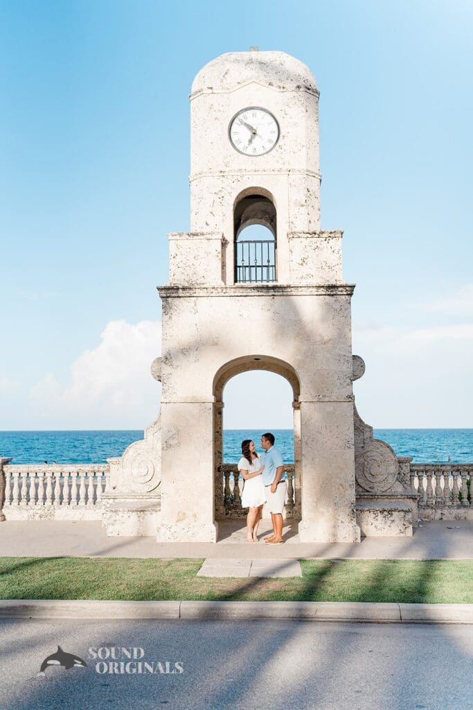 Lake Worth Ave Clock Tower Engagement // Amy + Alecsander -