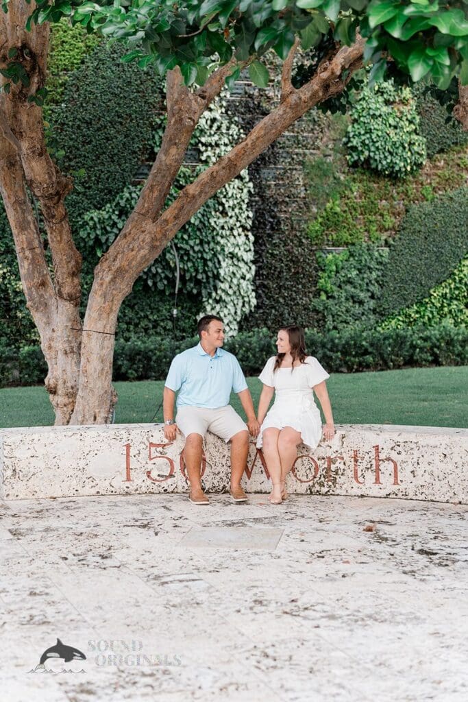 Lake Worth Ave Clock Tower Engagement // Amy + Alecsander -