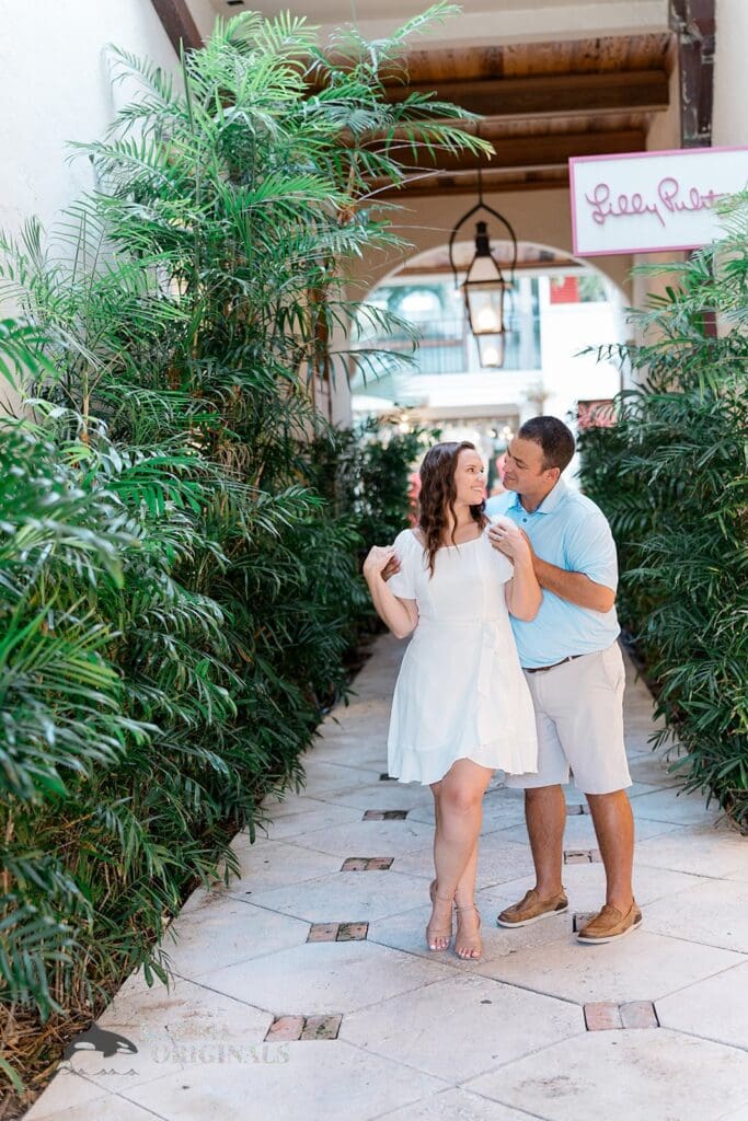 Lake Worth Ave Clock Tower Engagement // Amy + Alecsander -