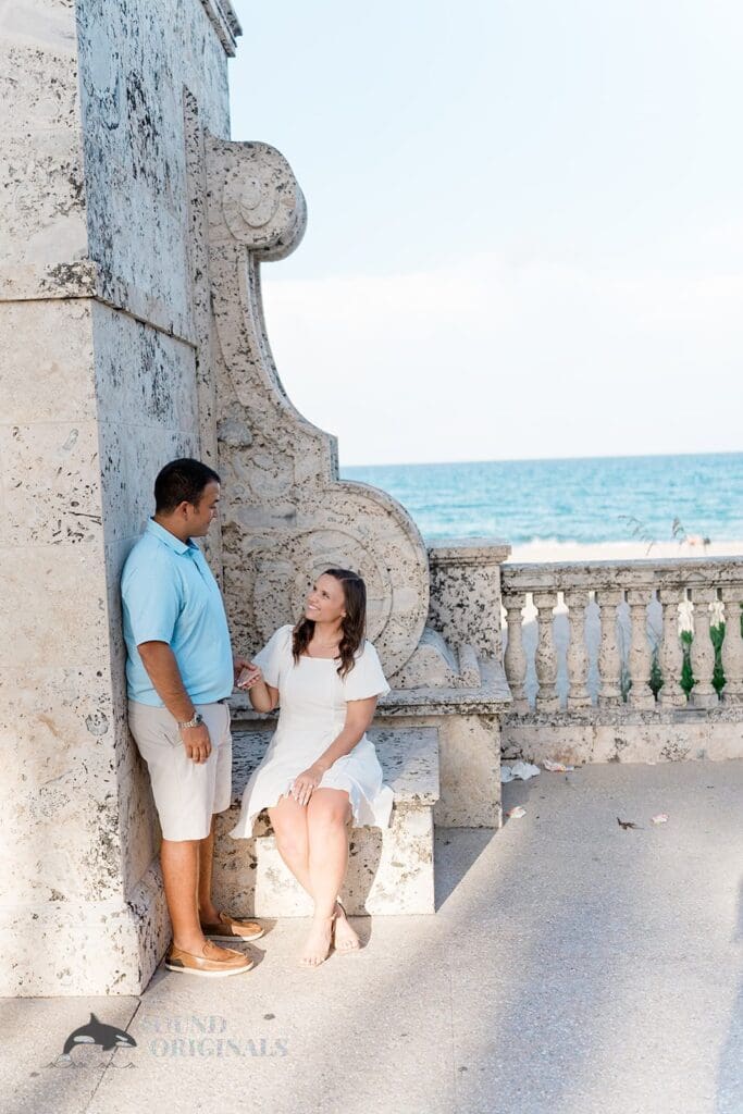 Lake Worth Ave Clock Tower Engagement // Amy + Alecsander -