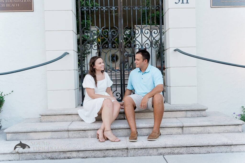 Lake Worth Ave Clock Tower Engagement // Amy + Alecsander -