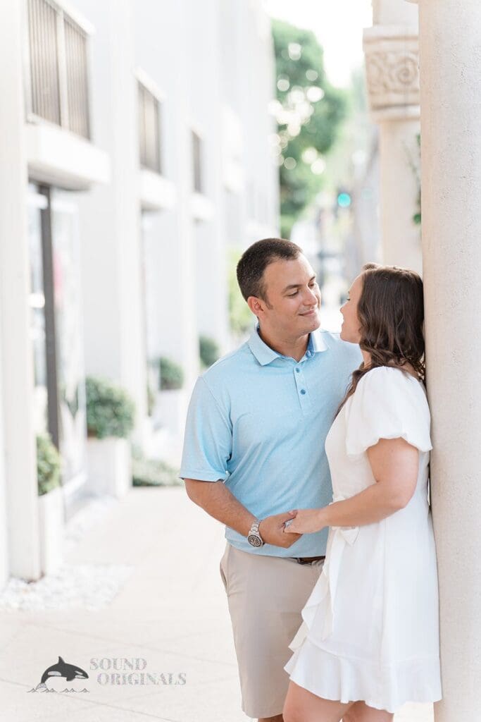 Lake Worth Ave Clock Tower Engagement // Amy + Alecsander -