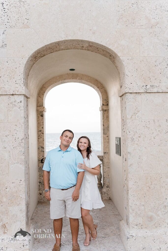 Lake Worth Ave Clock Tower Engagement // Amy + Alecsander -