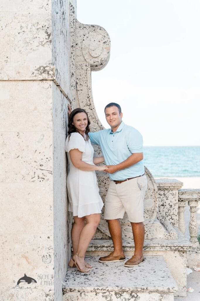 Lake Worth Ave Clock Tower Engagement // Amy + Alecsander -