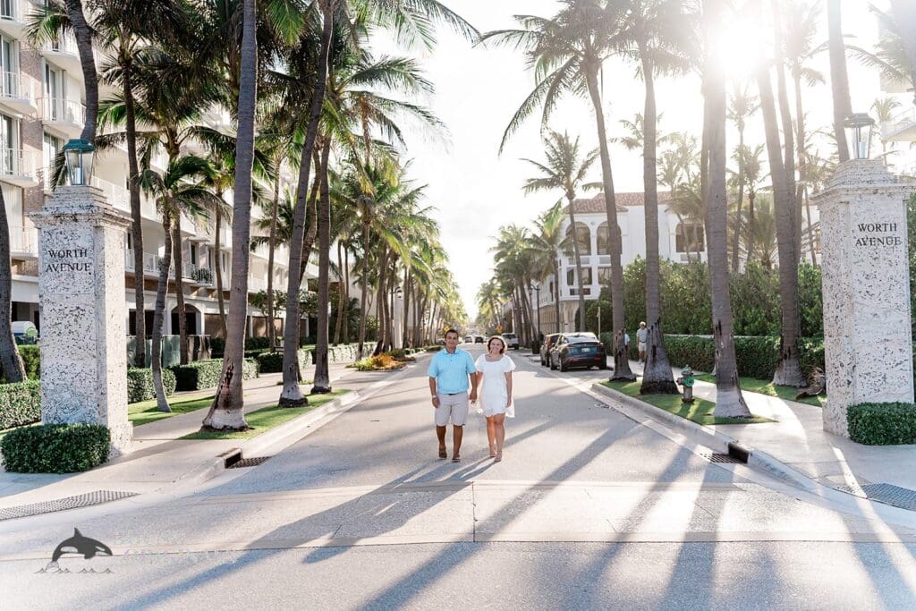 Lake Worth Ave Clock Tower Engagement // Amy + Alecsander -