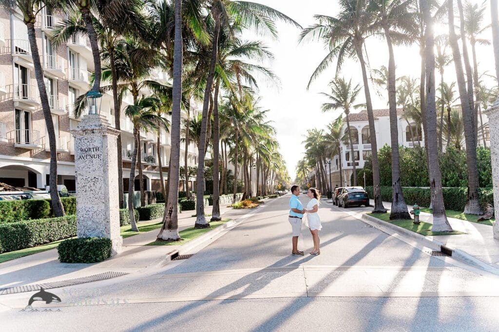 Lake Worth Ave Clock Tower Engagement // Amy + Alecsander -