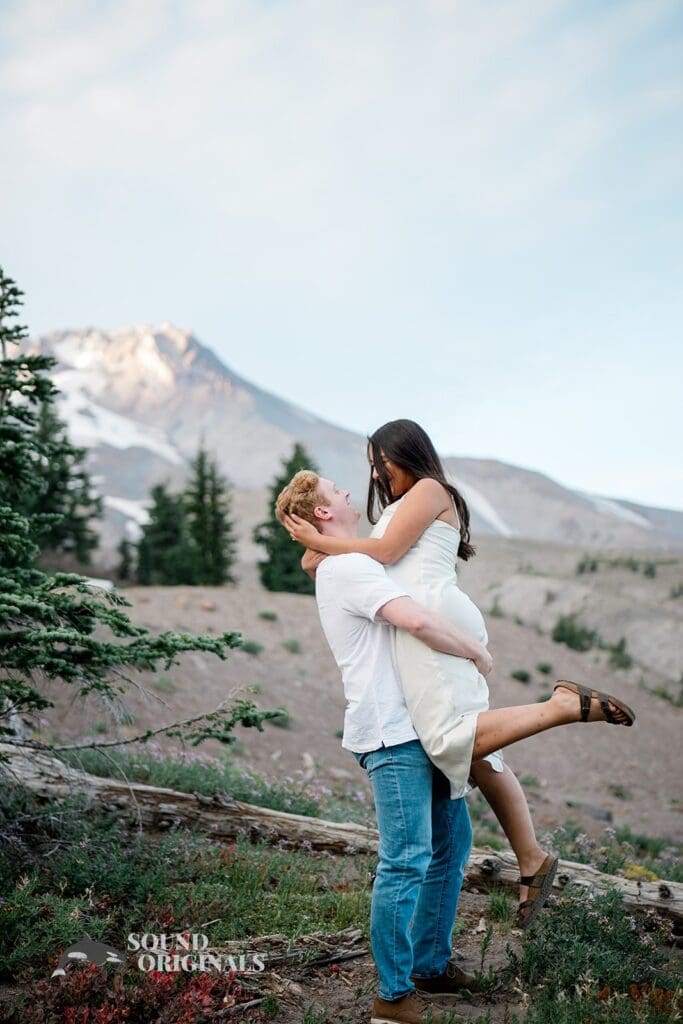 Katlyn + Caleb Timberline Lodge Engagement // Katlyn + Caleb -
