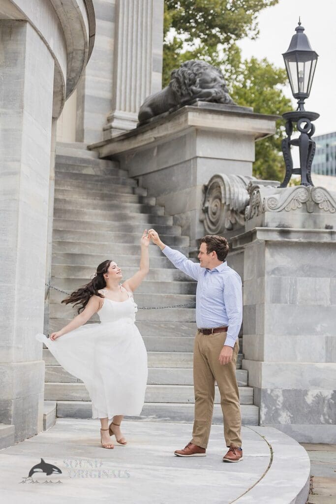 Merchant Exchange Building Engagement // Dakota + Carter -