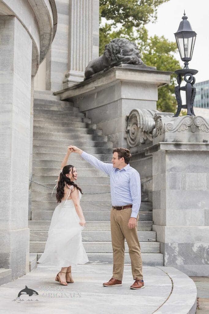 Merchant Exchange Building Engagement // Dakota + Carter -