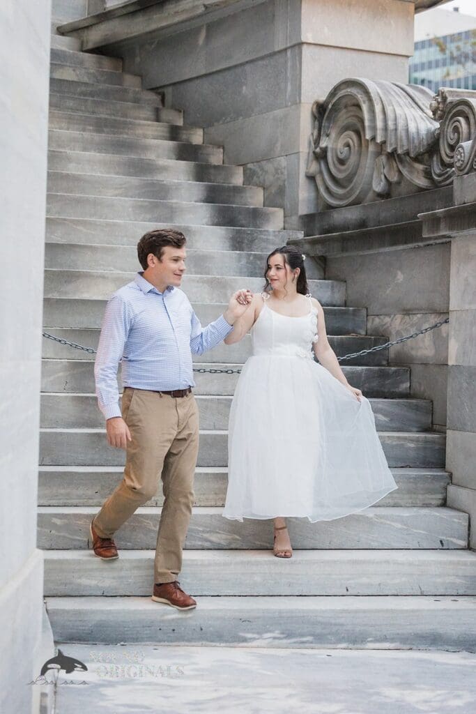 Merchant Exchange Building Engagement // Dakota + Carter -