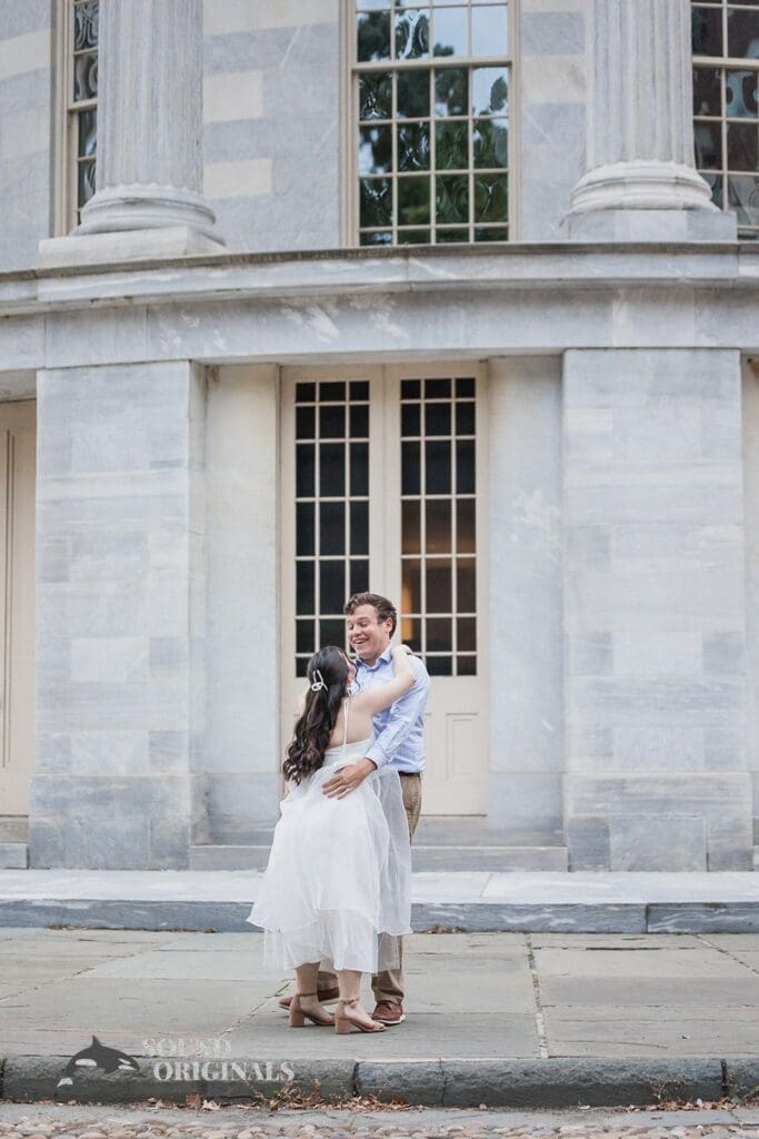 Merchant Exchange Building Engagement // Dakota + Carter -