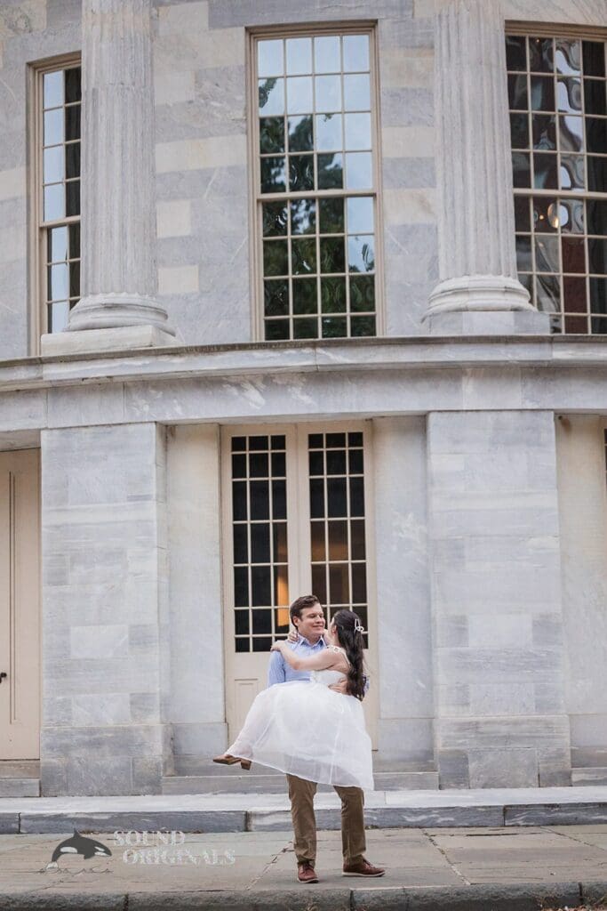 Merchant Exchange Building Engagement // Dakota + Carter -