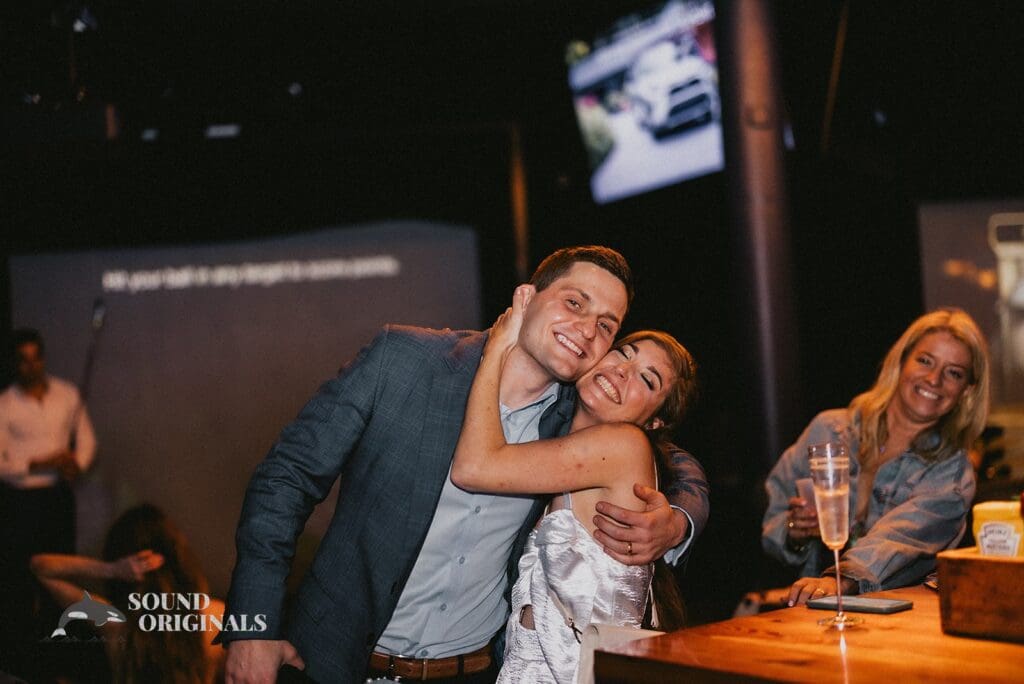 Nicole + Ryan Happy photo of Plant Park, Jackson's, Yeomans bride and groom as anticipate a forever