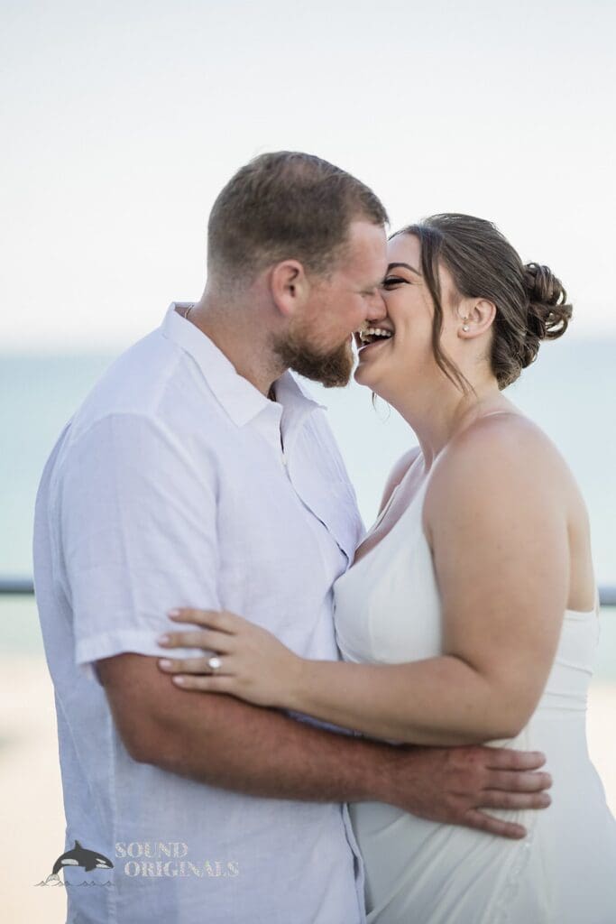 Romantic newlyweds at Cadillac Hotel and Beach