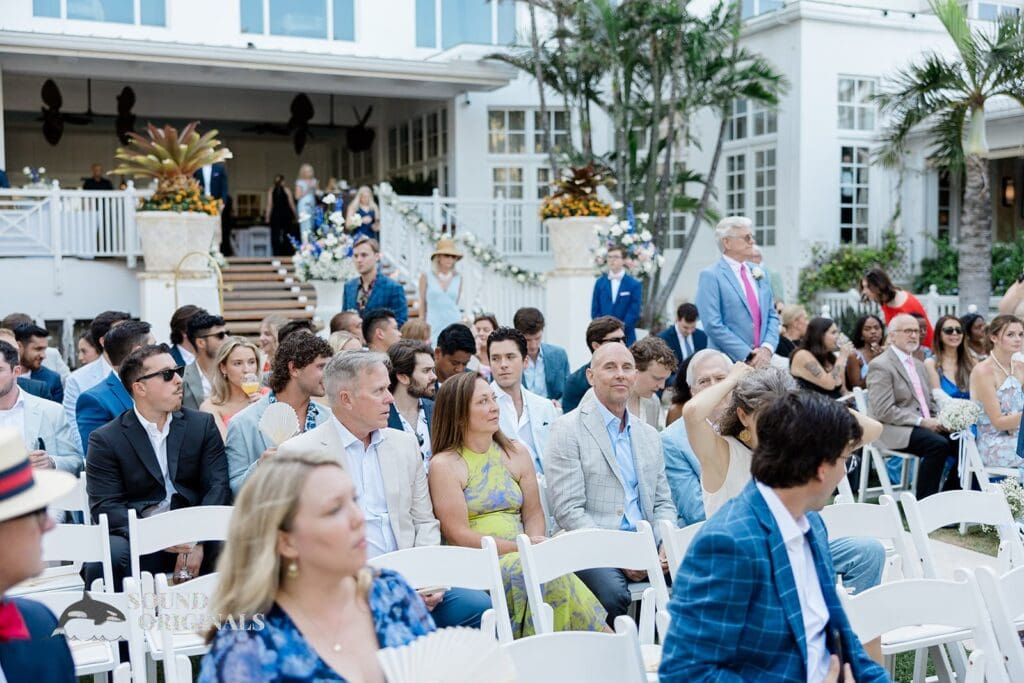 Wedding guests at The Palms Hotel & Spa Wedding
