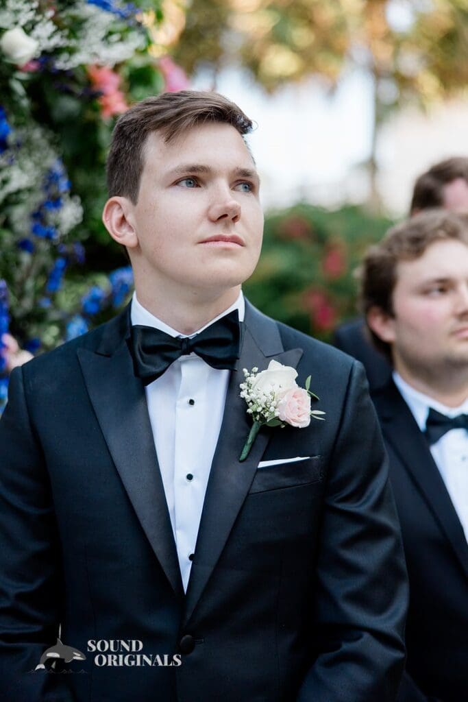 The nervous groom at The Palms Hotel & Spa Wedding