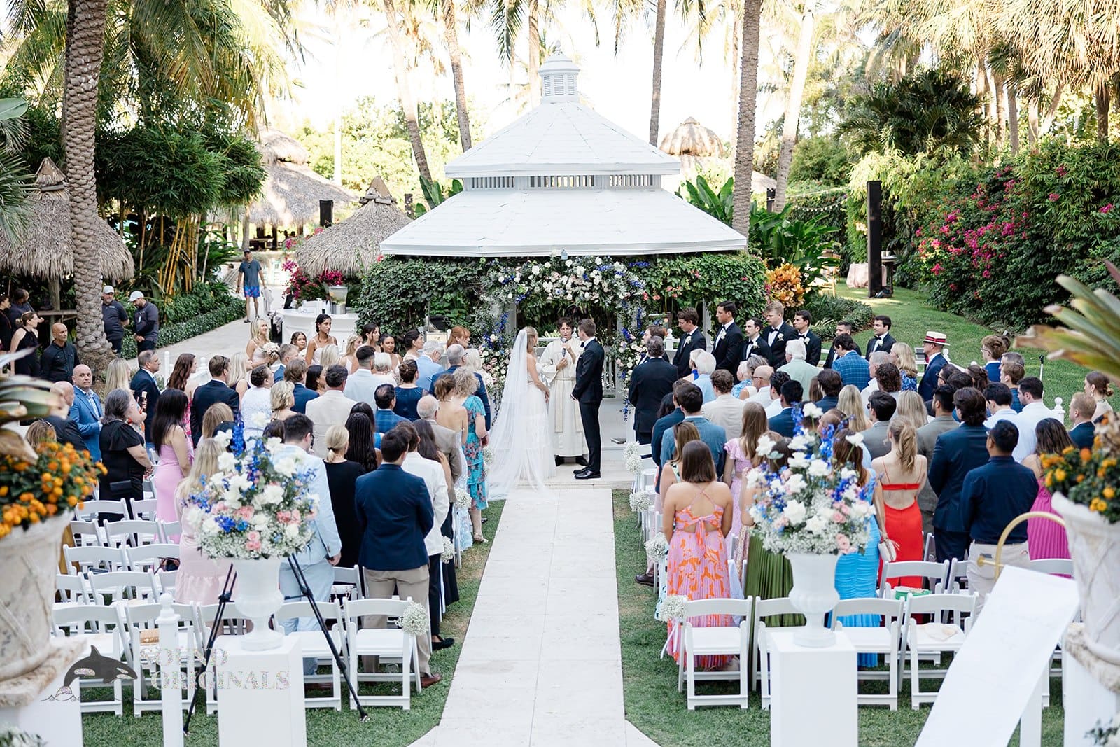 The Palms Hotel & Spa Wedding outdoor ceremony