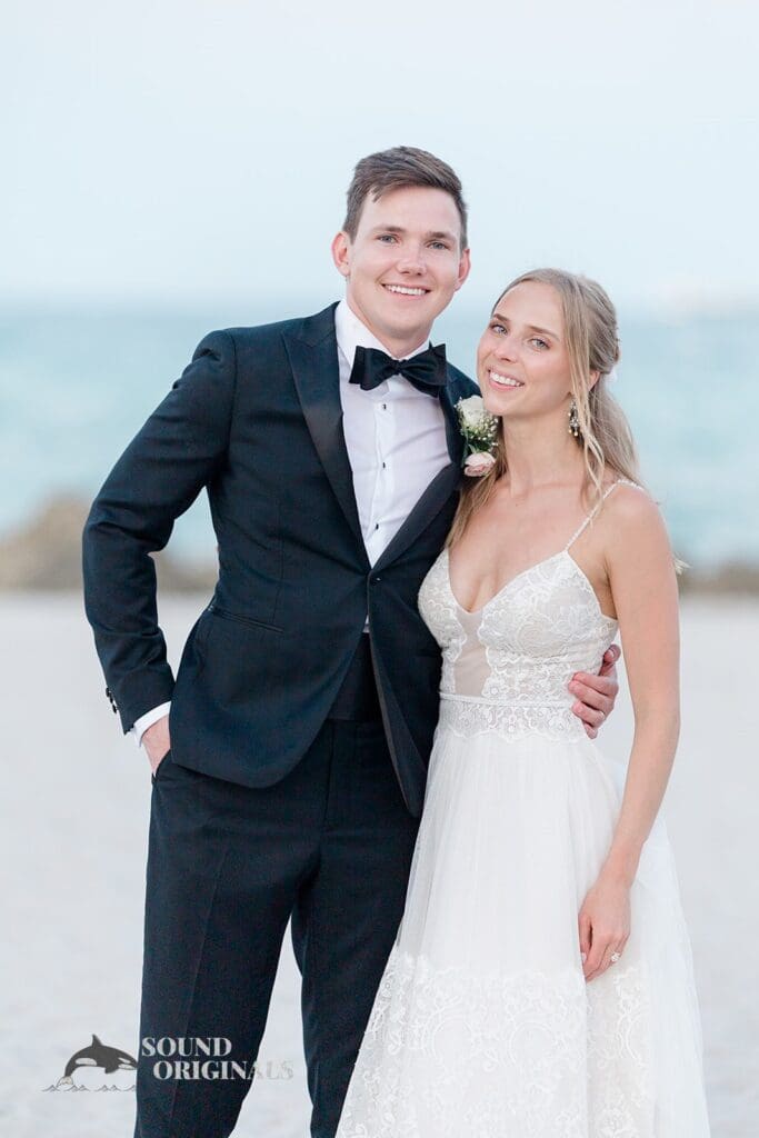 Wedding photographer captures gorgeous couple photo at The Palms Hotel & Spa Wedding