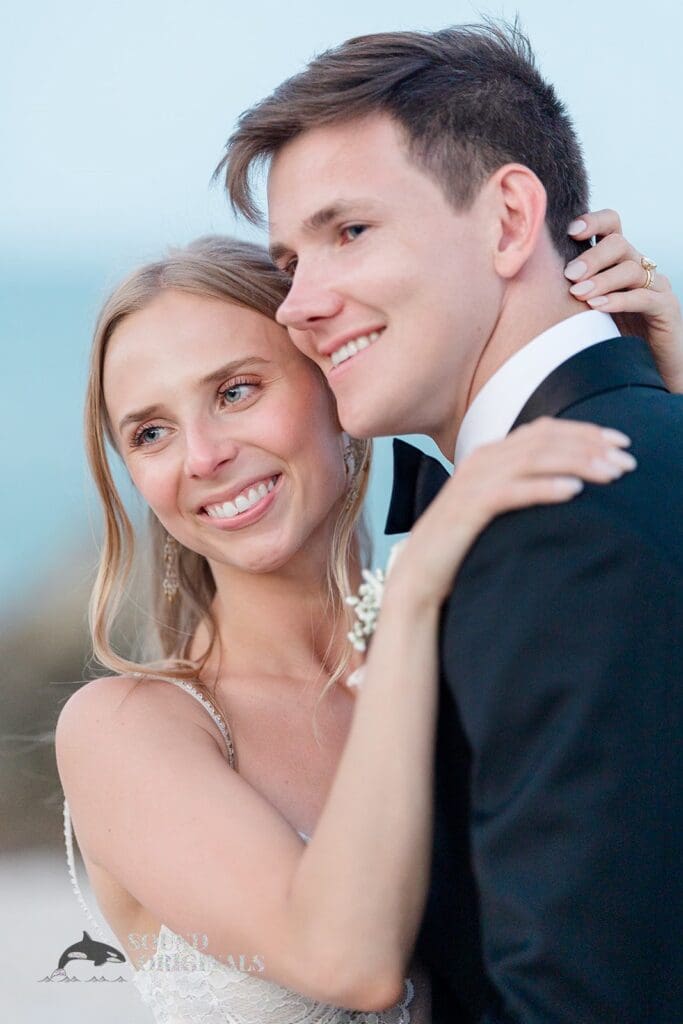 Gorgeous photo of bride and groom at The Palms Hotel & Spa Wedding
