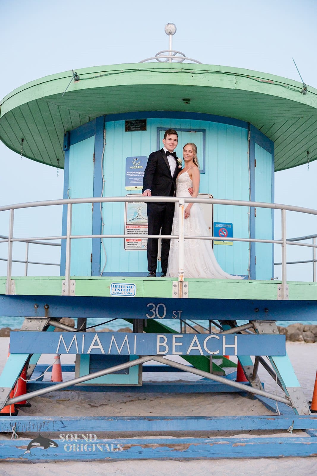 Portrait of bride and groom at The Palms Hotel & Spa Wedding