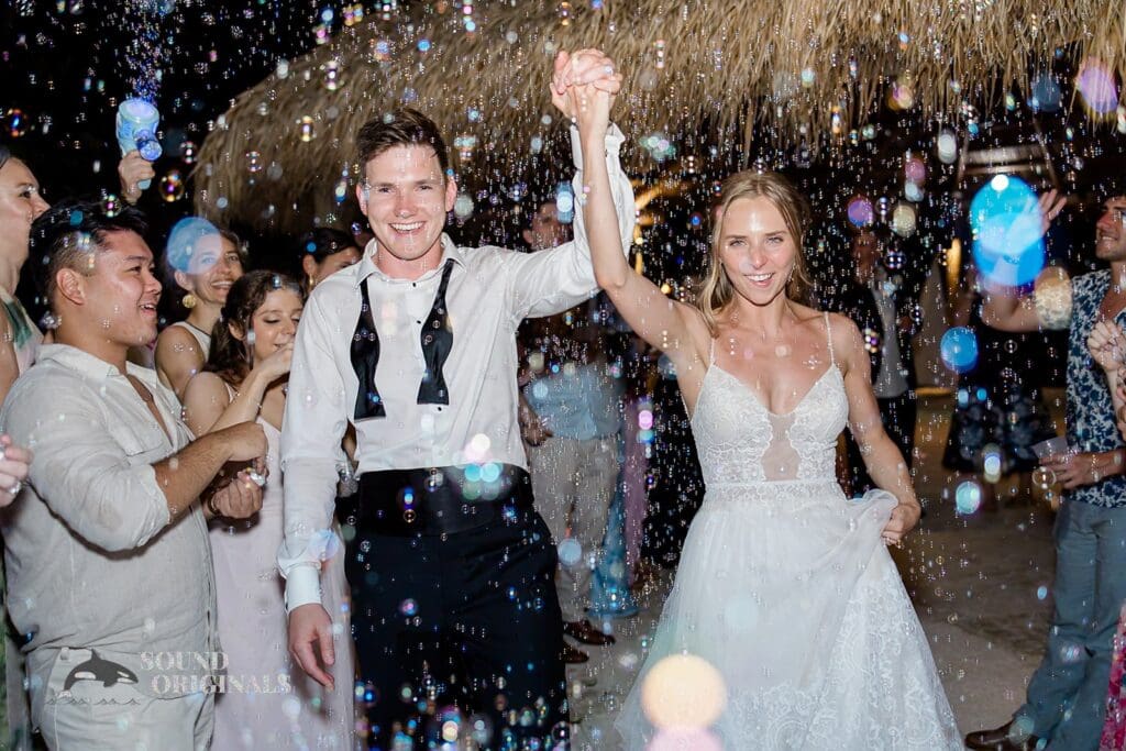 Bubble send off at The Palms Hotel & Spa Wedding