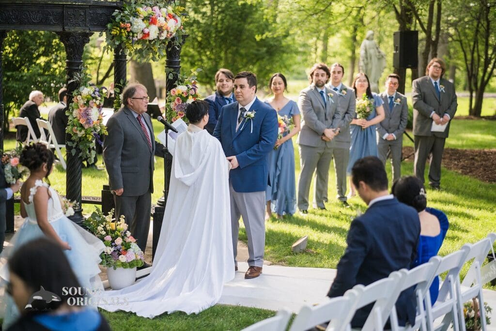 Bridal party at the alter of Monte Bello Estate Wedding