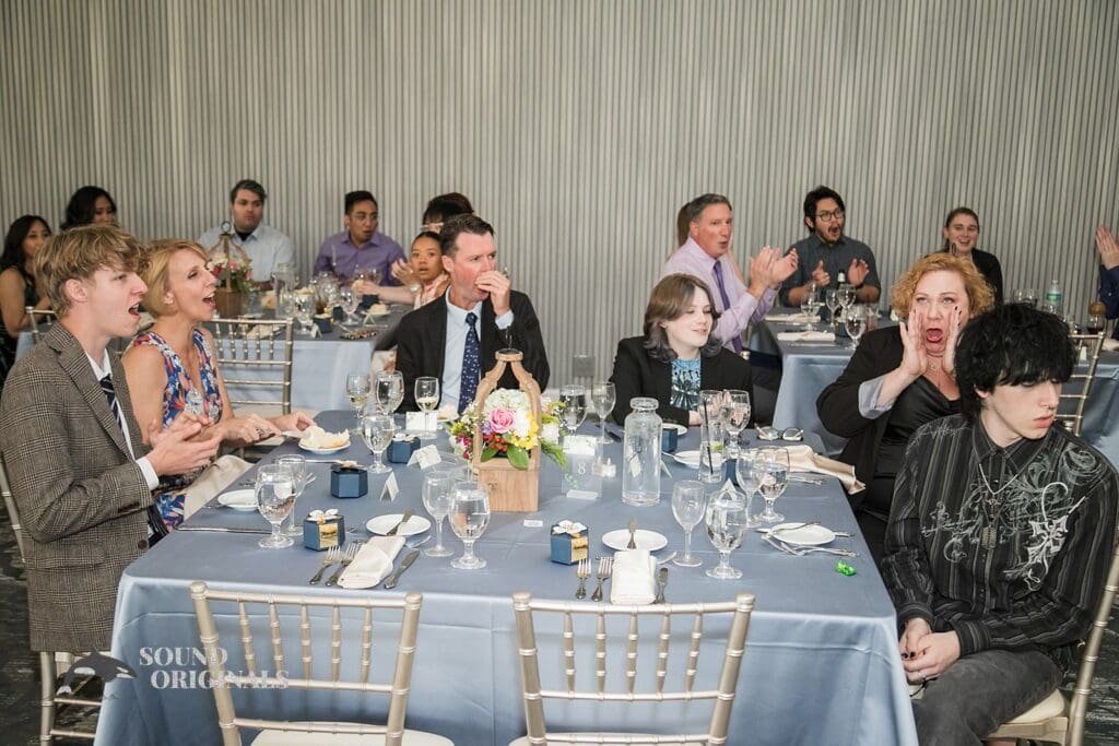 Wedding guests at Monte Bello Estate Wedding Reception