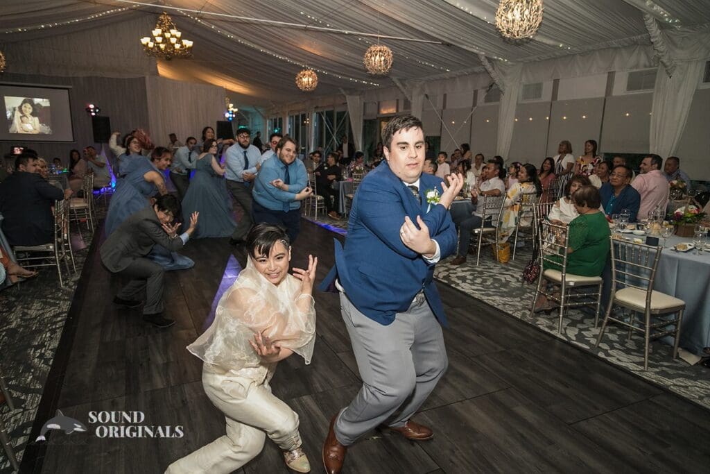 Bride and groom dancing at Monte Bello Estate Wedding