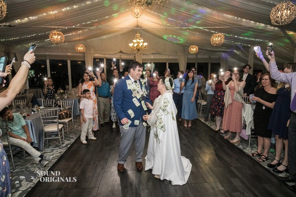 The bride and groom at their Monte Bello Estate Wedding reception