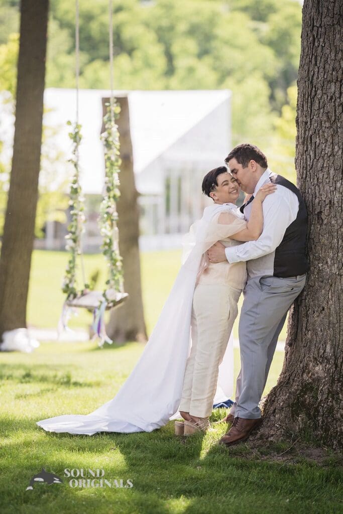 Romantic couple photo at Monte Bello Estate Wedding