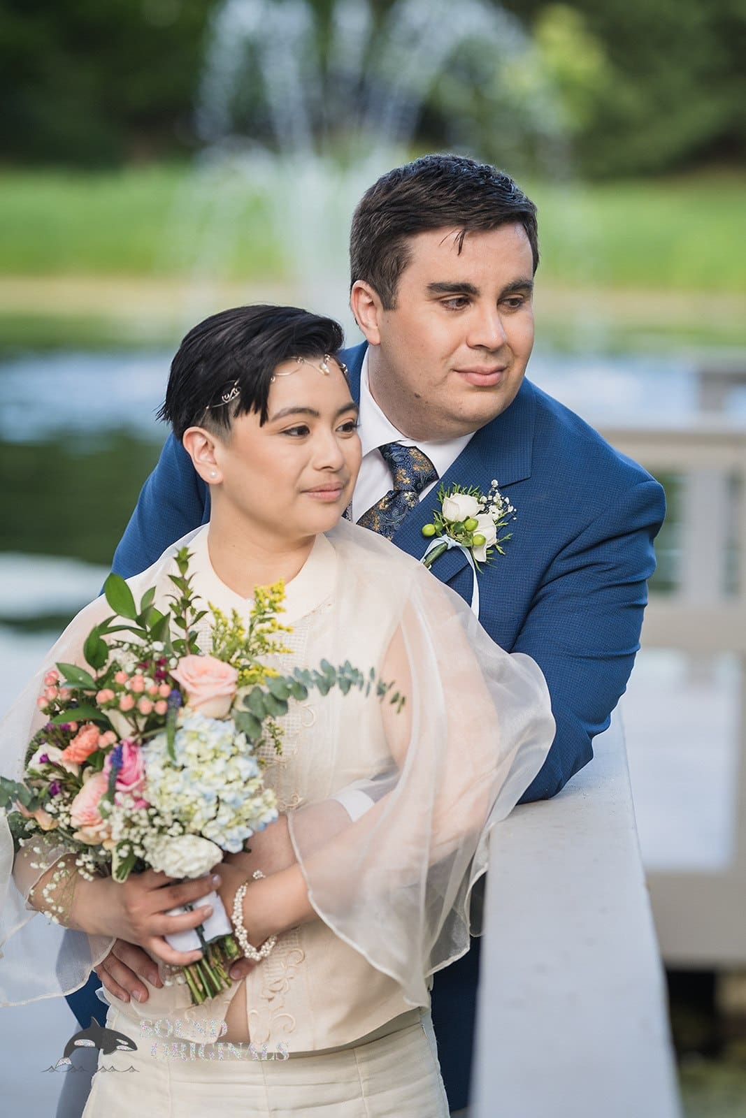 Romantic couple portrait at Monte Bello Estate Wedding