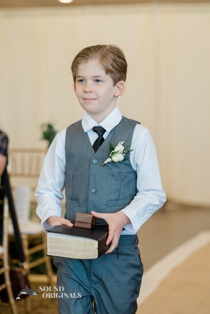 Royal Melbourne Country Club Wedding The ring bearer at the Royal Melbourne Country Club Wedding