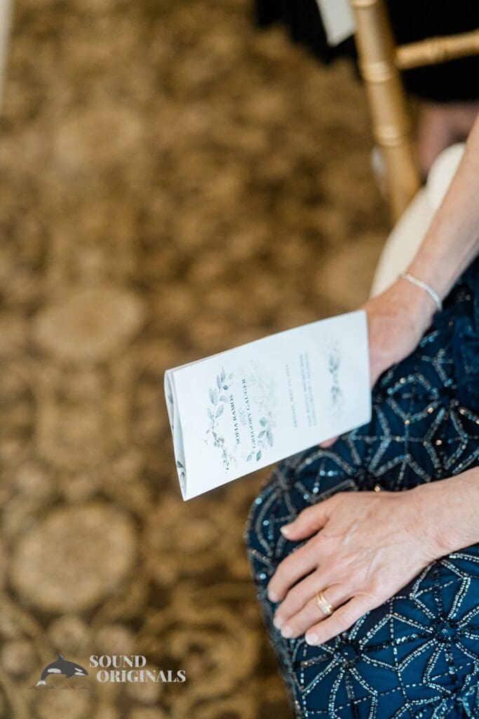 Royal Melbourne Country Club Wedding Order of service at the Royal Melbourne Country Club Wedding