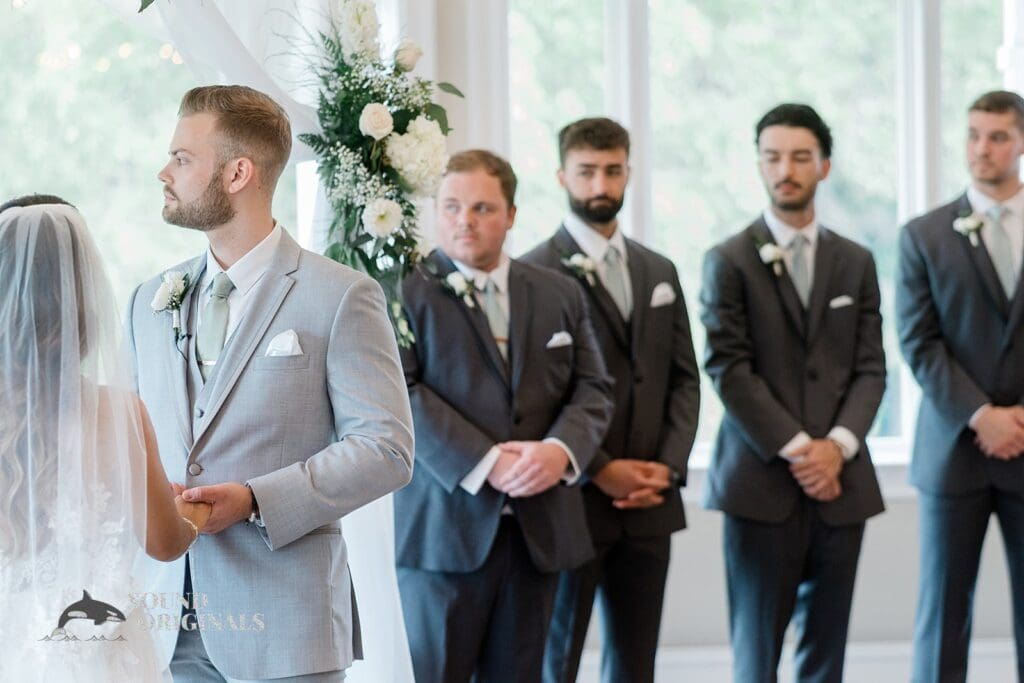 Royal Melbourne Country Club Wedding The groom and his groomsmen at the Royal Melbourne Country Club Wedding