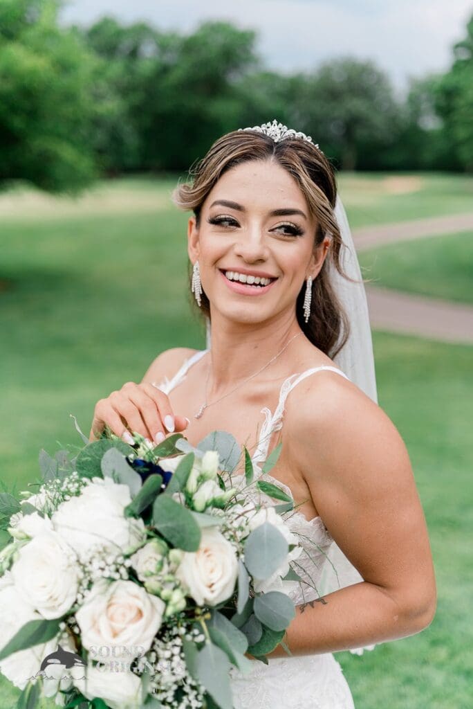 Royal Melbourne Country Club Wedding Portrait of the bride at the Royal Melbourne Country Club Wedding