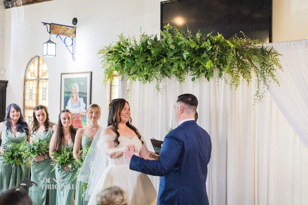 Bride and groom looking breathtaking