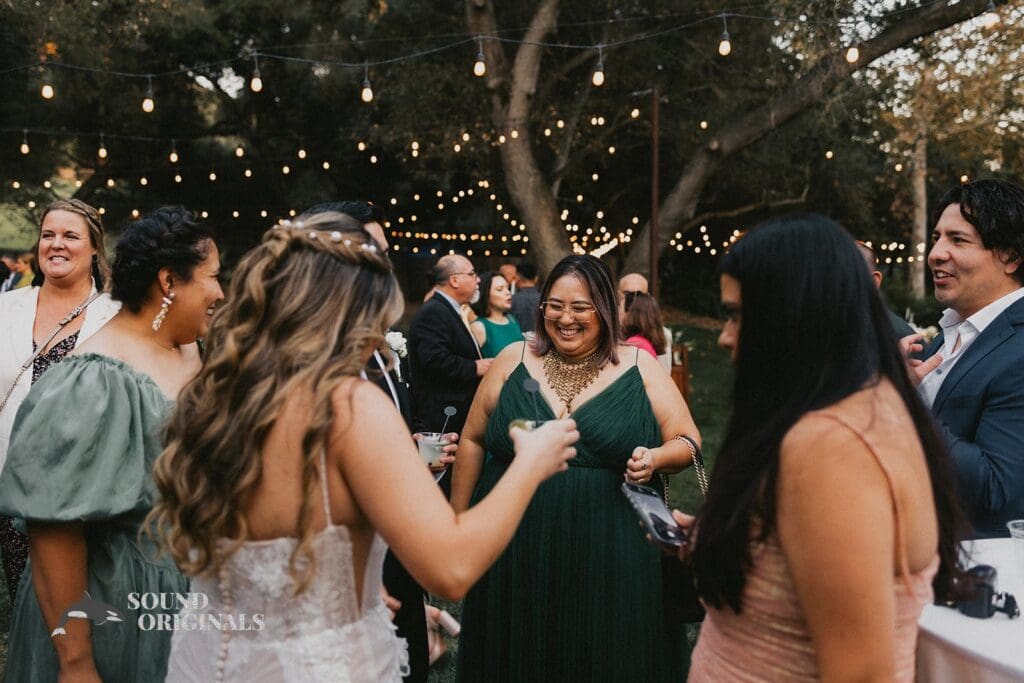 Photographer captures happy bride with her relatives in The Havens Country Club Wedding