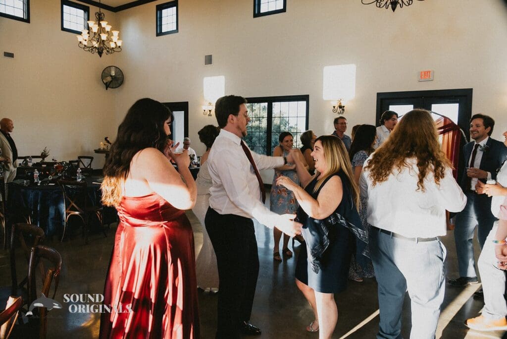 Guests enjoying the dance floor at Stoney Ridge Villa Wedding