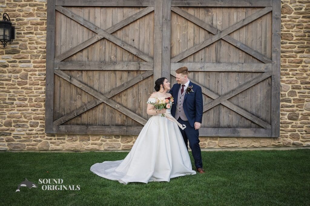 Tender gaze of newlyweds at Folino Estate Winery