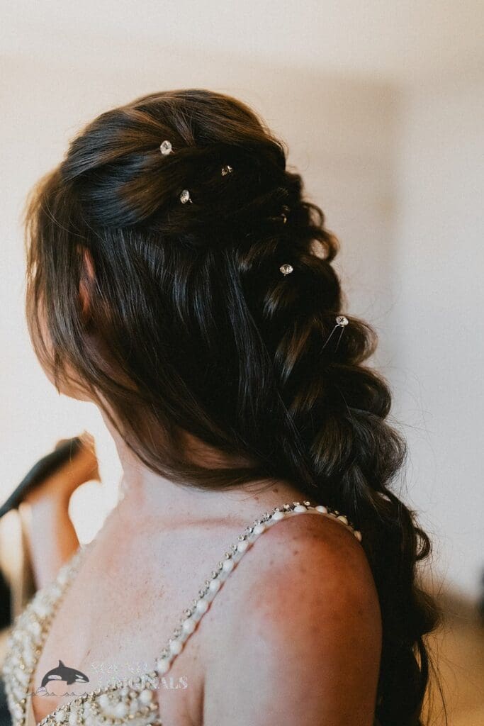 Nicole + Ryan Bride shows off her dazzling hair in Plant Park, Jackson's, Yeomans Wedding