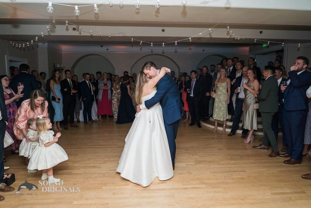 The first dance at Cathedral Basilica of the Immaculate Conception Wedding